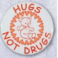 1.5" Stock Buttons (Hugs Not Drugs)